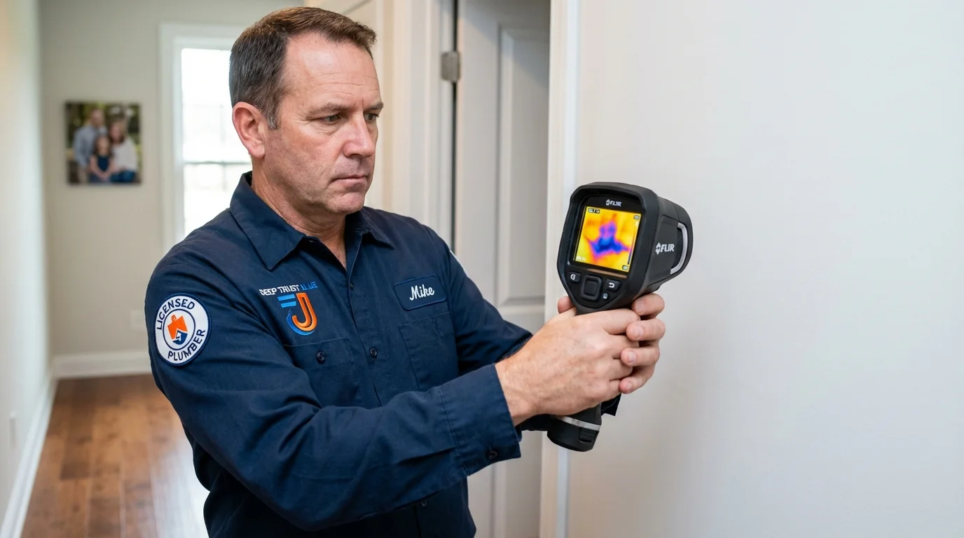 Thermal imaging leak detection by Johns Plumbing LLC in Brewerton